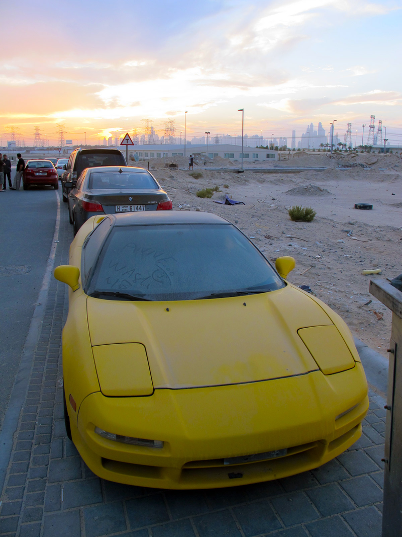Illustration for article titled Why was this Acura NSX left to die in Dubai?